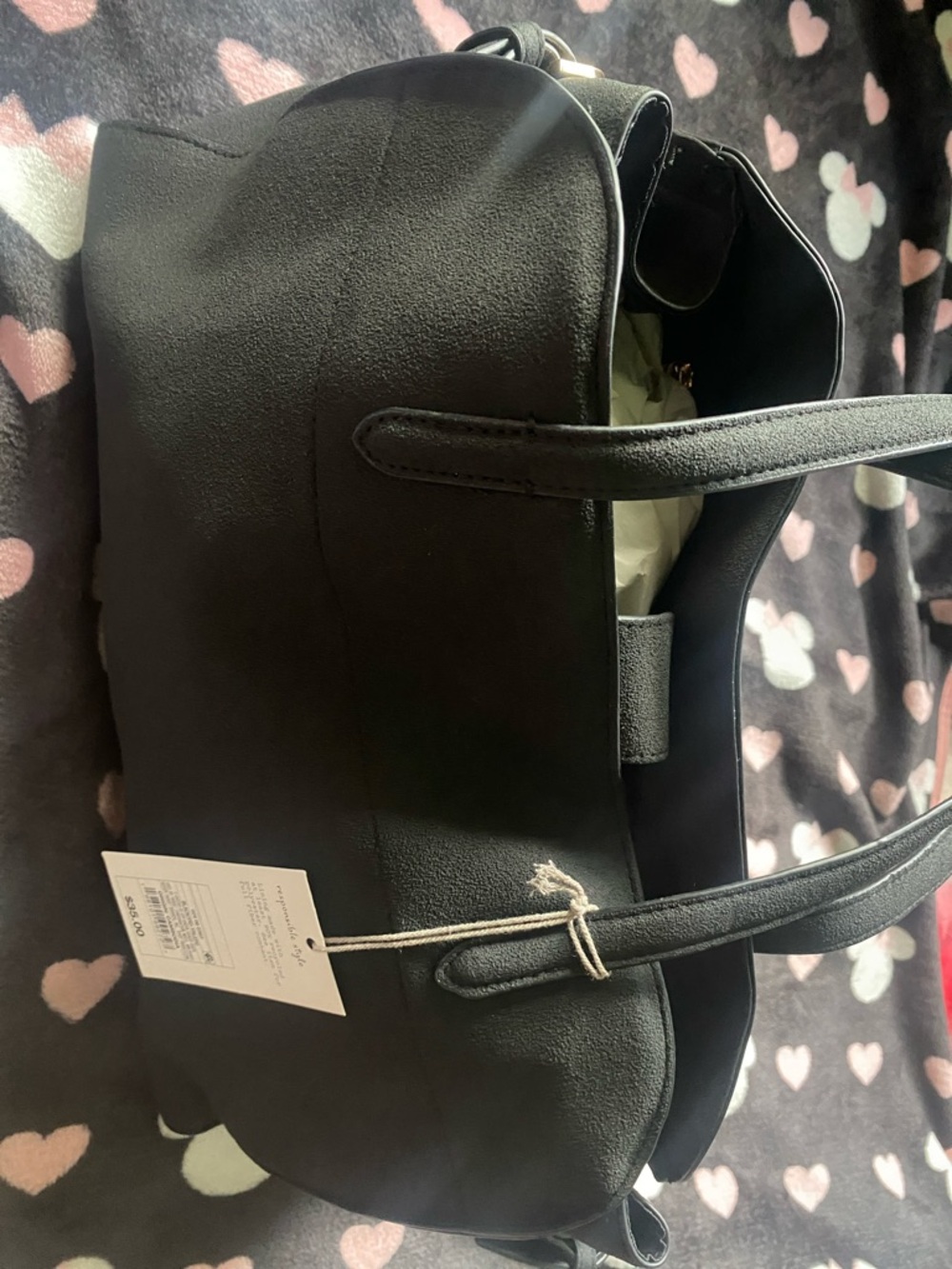 a new day Black Structured Shoulder Bag
